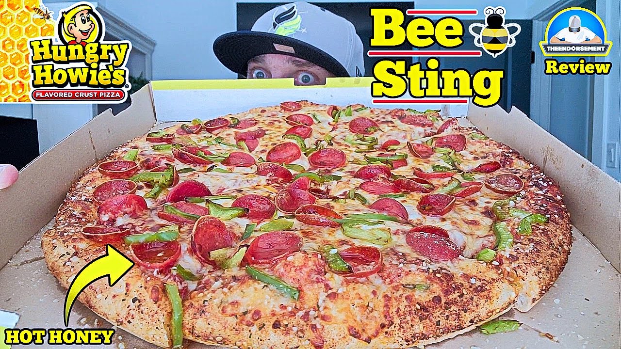 Hungry Howie's® Bee Sting Pizza Review! 🐝🔥🍯🍕 | Best HOT HONEY Pizza ...