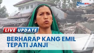 Rumahnya Rusak Berat, Korban Gempa Cianjur Berharap Ridwan Kamil Tepati Janji Beri Bantuan