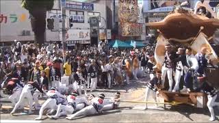 令和元年だんじり動画　岸和田地区パレード（9月14日）南町