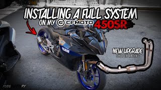 FULL SYSTEM EXHAUST on my 450SR | AUSTIN RACING EXHAUST l RYDEwithRY