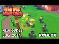 Roblox Anime Heroes Simulator New Codes July 2024