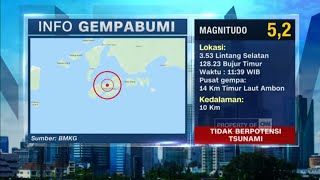 Gempa Kembali Guncang Ambon