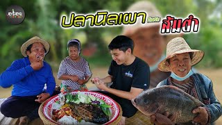 ปลาเผาส้มตำ กินข้าวพร้อมครอบครัวกับบรรยากาศบ้านนา | อร่อยนัวร์