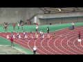 ⑪【男子2年100ｍ 決勝】中学通信陸上福岡県大会2015