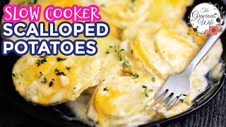 Slow Cooker Scalloped Potatoes