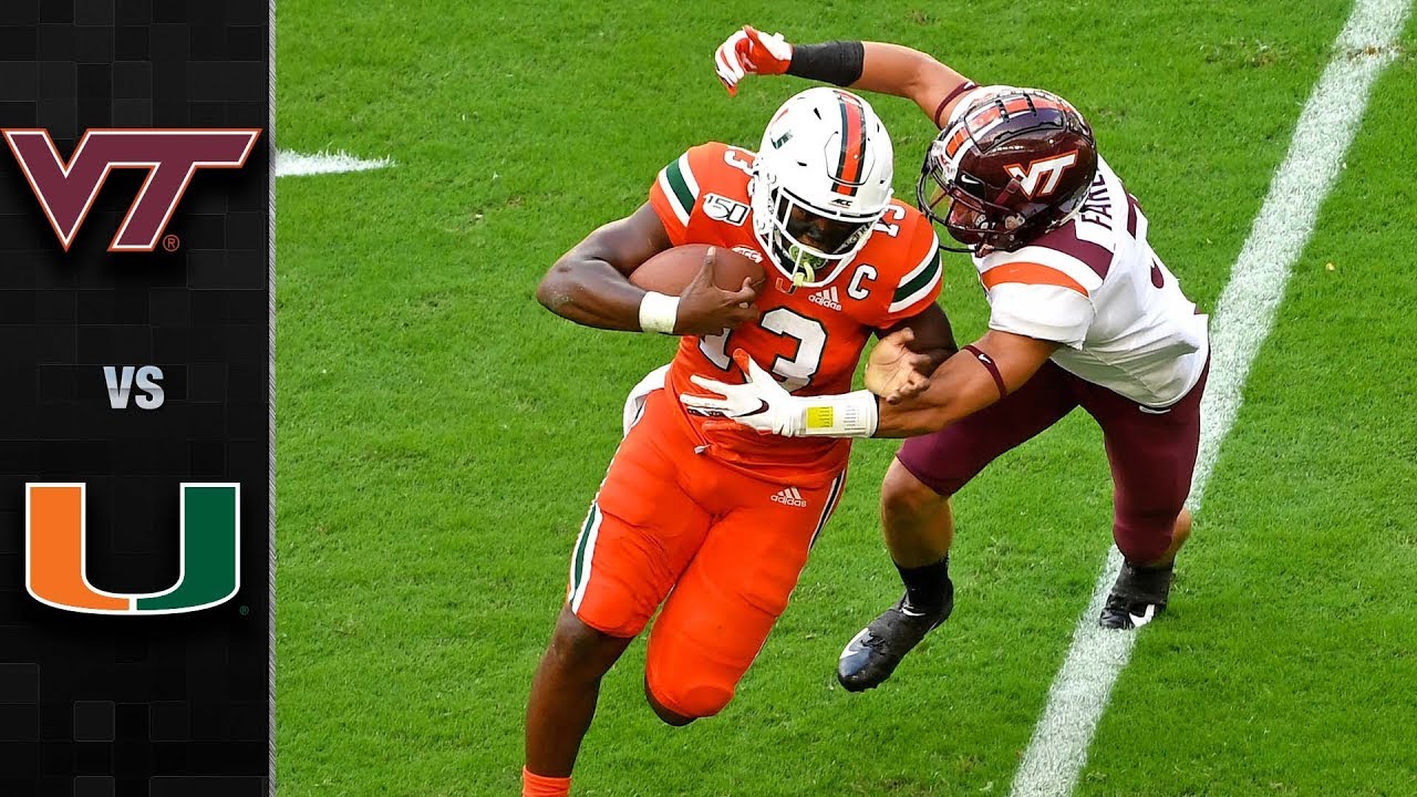 Virginia Tech Vs. Miami Football Highlights (2019) - YouTube