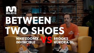 NIKE ZoomX Invincible vs BROOKS Aurora-BL | Between Two Shoes