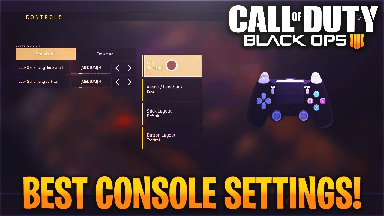 BEST BLACK OPS 4 SETTINGS PS4/XBOX ONE CONTROLLER! - BEST SENSITIVITY ...