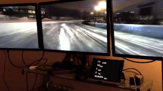 Dirt 3 with external iOS HUD Prototype