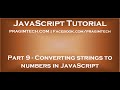 Converting strings to numbers in JavaScript