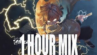 Demon Slayer: Zenitsu Theme  (Thunderclap and Flash) | 1 Hour Mix
