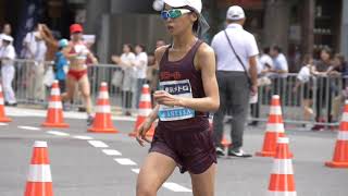 MGCマラソングランドチャンピオンシップ観戦⑤(新橋交差点=約22km\u0026約26km地点)/女子/約22km地点を通過する選手たち(前田穂南選手、鈴木亜由子選手、小原怜選手、福士加代子選手以下10位迄)