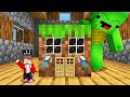 JJ Built a Secret House Inside a Block to Prank Mikey in Minecraft (Maizen)