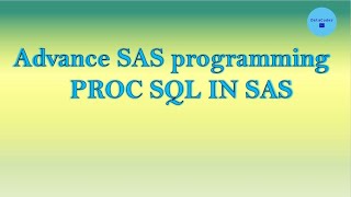 Proc sql Basics part1