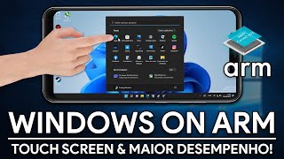 O WINDOWS NO ANDROID MELHOROU MUITO! | Touch FUNCIONANDO e MAIOR DESEMPENHO! | Windows on Arm