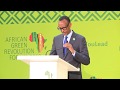 President Kagame speaks at the Africa Green Revolution Fund Presidential Summit