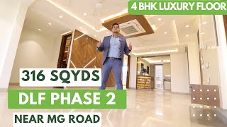 Builder Floor in gurgaon dlf phase 2 || 316 sq yards 4 bhk builder floor