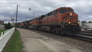 BNSF 7209 (ES44DC) leads a westbound BNSF z-train through Streator, IL w/ 2 new ES44C4s 05/20/20