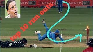 Top 10 run out in cricket ll  best direct hit run outs in cricket🔥🔥🔥