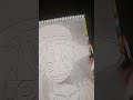 drawing luffy using grid method for beginners anime