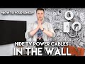 Conceal Those Ugly TV Power Cables In The Wall In 15 Minutes With Echogear