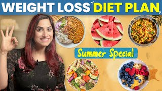 SUMMER DIET PLAN FOR WEIGHT LOSS (in Hindi) | Upto 5 Kg Fat Loss | By GunjanShouts