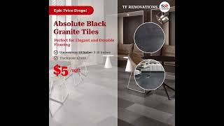 💥 Epic Price Drops on Our Absolute Black Granite Tiles! 💥