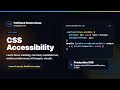 CSS Accessibility Explained | FullStack Masterclass CSS Course