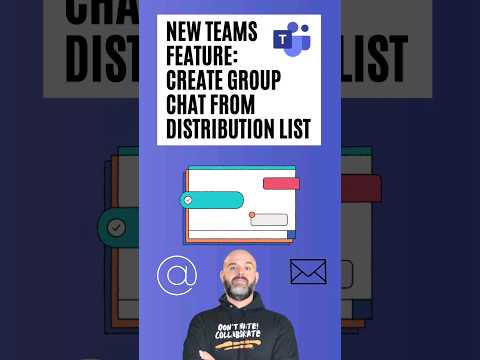 Awesome Teams Hack: Microsoft Teams Distribution List Chat #shorts