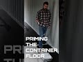 priming a shipping container home floor containerhome containerbuild