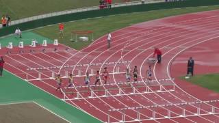 20160917 第52回福井県高等学校新人陸上競技大会 男子110mH決勝2