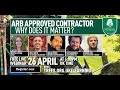 ARB Approved Contractor - Why does it matter?