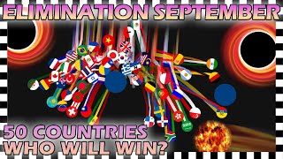 Marble Race Elimination - Top 50 Countries By Watch Time For September 2020 - Algodoo