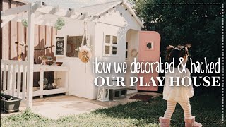 Montessori family's CUBBY HOUSE | Outdoor playhouse DIY decoration idea