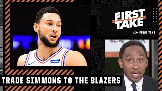 Stephen A.: The 76ers should trade Ben Simmons to the Trail Blazers | First Take