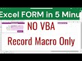 How to Create a Data Entry Form in Excel Using Macro Recorder