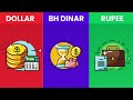 dollar vs bahraini dinar vs rupee 30 differences