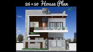 26×50 House Design | 26×50 House Plan East Facing