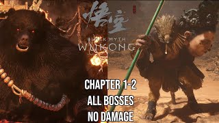 Black Myth: Wukong - Chapter 1-2 All Bosses (No Damage)