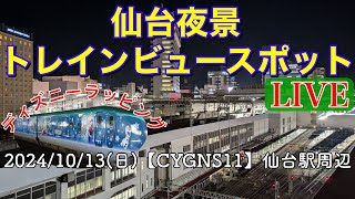 カシオペア紀行 仙台行(15:12着)／東北新幹線 ディズニーラッピング(21:38着)≪お見送りライブ≫【CYGNS11】2024/10/13