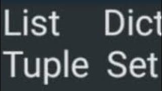 Set,Tuple,List & Dictionary Explained | Hindi | #coding | #python | #code | #edit