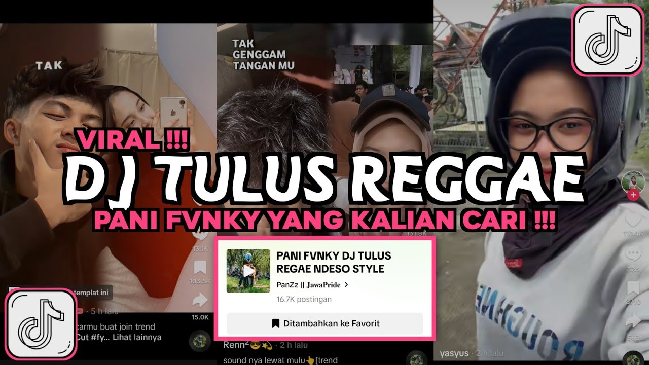 Dj Tulus Reggae Ndeso Style Pani Fvnky Viral Tiktok 2024 Youtube Music