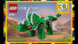 Lego Creator 31058 Triceratops - instruction