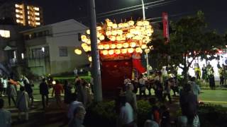 鳴海裏方祭2016（成海神社例大祭）MAH01149　花井　山車回し後