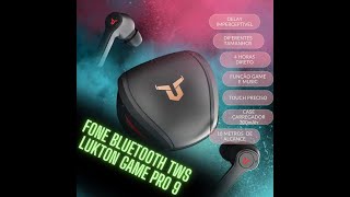 Fone Bluetooth TWS Lukton Game Pro 9