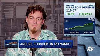 Right now we're not close to any kind of IPO, says Anduril Founder Palmer Luckey