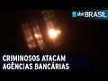 Grupo de 25 criminosos ataca agência bancária com explosivos no RN | SBT Brasil (30/03/22)