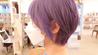 ラベンダーカラー🟣　#ダブルカラー #ケアブリーチ #とろみベージュ【FIX-UP SHIBUYA 宇賀治】