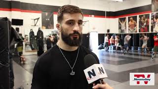 UFC fighter Nazim Sadykhov trains for his fight against Terrence McKinney