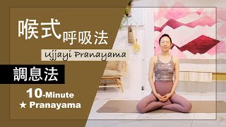 10分鐘 調息法【喉式呼吸法Ujjayi Breathing】Pranayama ★ #呼吸法 #勝利呼吸法